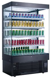 Rangée droite des Cabinets 5 de congélateur d'affichage de supermarché de réfrigérateurs de rideau aérien