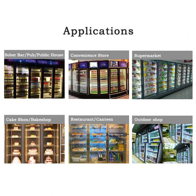 Équipement de réfrigération industriel réglable avec double étanchéité du coussin d'air et roues universelles de haute résistance 5