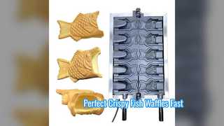 Gaufrier commercial en forme de poisson pour votre café