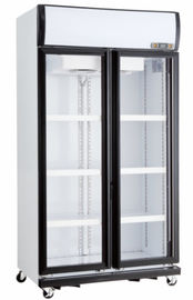 Réfrigérateur en verre industriel de boissons plus fraîches de boisson de porte de Refriger d'étalage droit