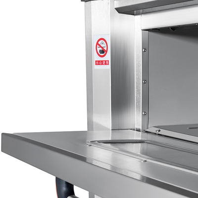 Cuiseur à dinde électrique à gaz combiné avec four à pizza à pain de boulangerie