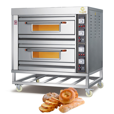Cuisinière à gaz commerciale de brûleur de la pizza 16 5 avec le four en bois de vitesse de revêtements de peinture en bois de gardes Saj