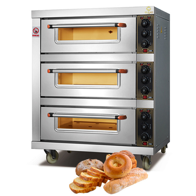 Cuisinière à gaz à 4 brûleurs en acier inoxydable avec batterie de cuisine hollandaise en verre Four rotatif