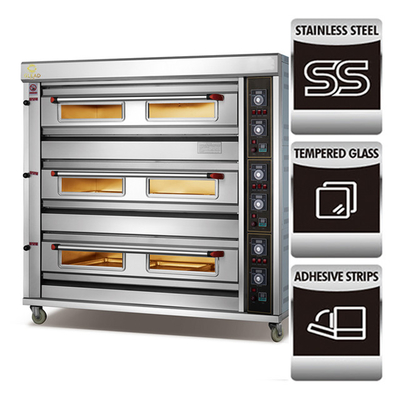 Four Tunnel de laboratoire numérique Glead pour la gamme de cuisson Pizza Pakistan grande cuisson au gaz intégrée