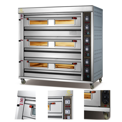 Four Tunnel de laboratoire numérique Glead pour la gamme de cuisson Pizza Pakistan grande cuisson au gaz intégrée