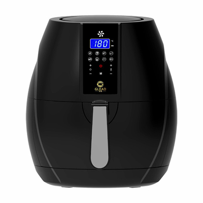 Équipement de cuisine noir de 1200w Friteuse à air haute performance