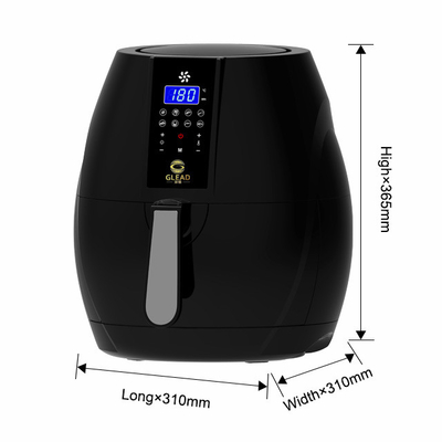 Équipement de cuisine noir de 1200w Friteuse à air haute performance