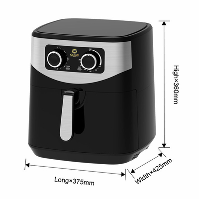 Cuisine Cuisine Friteuse à air en acier inoxydable Capacité 1.8L