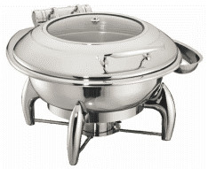 Hygiène Équipement de cuisson commercial 6L Chafers ronds Cadre W/O