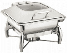 400x440x300mm Équipement de cuisson commercial 6L 2/3 Rectangle Chafer W/O Cadre Couleur