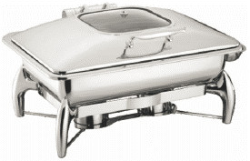 Équipement de cuisson commercial multifonctionnel 9L 1/1 Chafer rectangulaire avec cadre