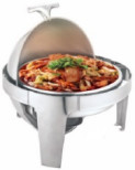 6.0L Round Roll Top Chafer avec couleur Show Sliver pour les buffets