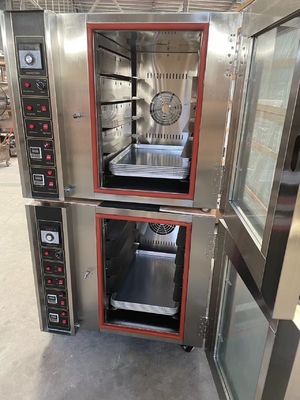 5 plateaux en acier inoxydable couleur four de cuisson commercial four de convection appareil de chauffage électrique/gaz