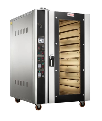 Cuisinier de cuisson commercial en acier inoxydable Cuisinier à convection 10 plateaux Productivité électrique GPL/gaz naturel