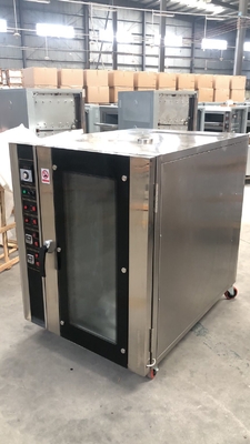 Cuisinier de cuisson commercial en acier inoxydable Cuisinier à convection 10 plateaux Productivité électrique GPL/gaz naturel