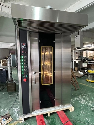 16 plateau de gaz four de boulangerie commerciale four rotatif fonctionnement facile avec tension 380V/50Hz