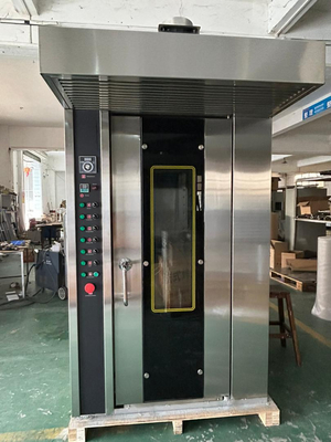 16 plateau de gaz four de boulangerie commerciale four rotatif fonctionnement facile avec tension 380V/50Hz