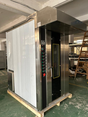 16 plateau de gaz four de boulangerie commerciale four rotatif fonctionnement facile avec tension 380V/50Hz