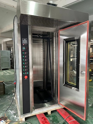 16 plateau de gaz four de boulangerie commerciale four rotatif fonctionnement facile avec tension 380V/50Hz