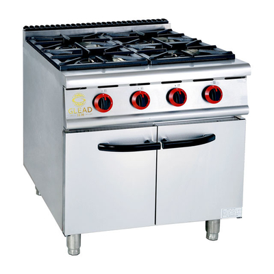 Équipement de cuisine de restaurant en acier inoxydable GAS/GPL alimenté par gaz avec une consommation de 4,15/5,85 kg/h