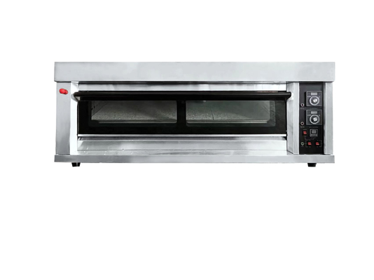 1 couche 2 plateaux en acier inoxydable four électrique 0.1kw 220V équipement de boulangerie commercial Productivité