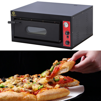 Cuisinière à pizza en acier inoxydable 4,2 kW 1 couche 380V équipement de boulangerie commerciale