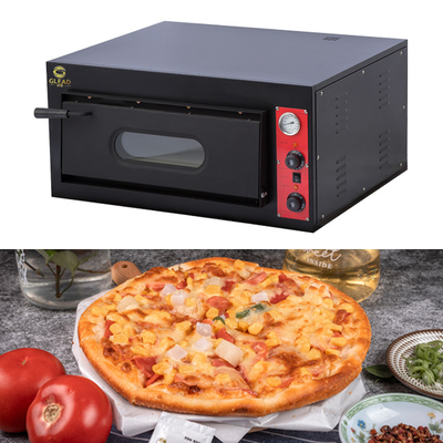 Cuisinière à pizza en acier inoxydable 4,2 kW 1 couche 380V équipement de boulangerie commerciale