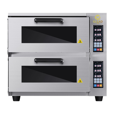Pièces électriques à 2 couches / machines à pain Productivité four commercial 220-240V 50HZ