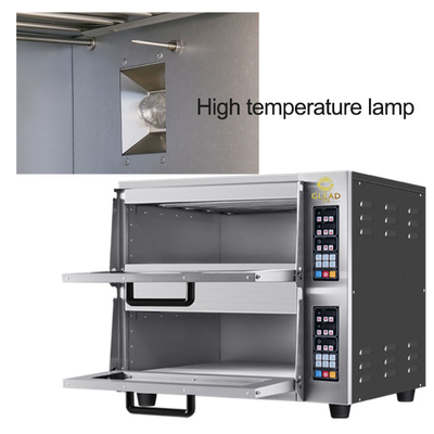 Équipement de cuisson à deux couches de pizza/pain avec peinture 220-240V 50HZ
