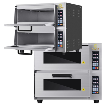 Équipement de cuisson à deux couches de pizza/pain avec peinture 220-240V 50HZ