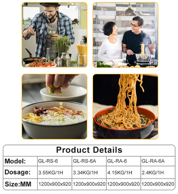 Équipement de cuisine de restaurant à gaz en acier inoxydable commercial 176 kg Efficacité du gaz lourd 3.95/5.66Kg/h
