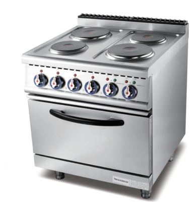Contrôle numérique du gaz Équipement de cuisson de restaurant plateaux lisses complets 220-240V argent blanc
