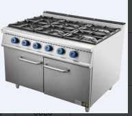 Équipement de cuisson en acier inoxydable GL-RS-6 NG/LPG 3.95/5.66Kg/h Consommation de gaz
