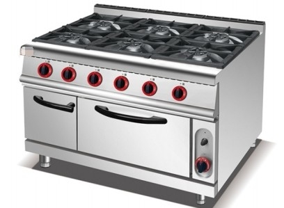 Équipement de cuisson en acier inoxydable GL-RS-6 NG/LPG 3.95/5.66Kg/h Consommation de gaz