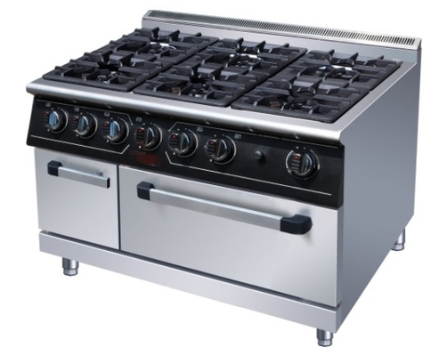 Équipement de cuisson en acier inoxydable GL-RS-6 NG/LPG 3.95/5.66Kg/h Consommation de gaz