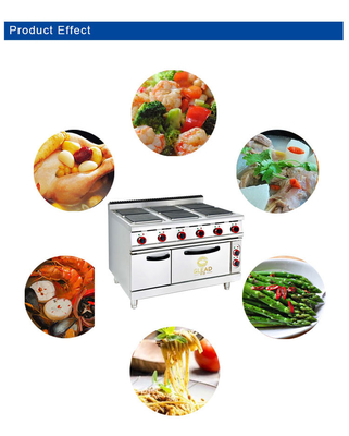 Équipement de cuisson électrique de restaurant 29 kW Puissance en acier inoxydable GL-TT-6 modèle