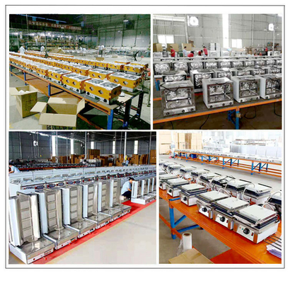 Équipement de cuisine électrique / équipement de cuisine fast-food GL-TT-6 29KW Puissance 176kg Poids