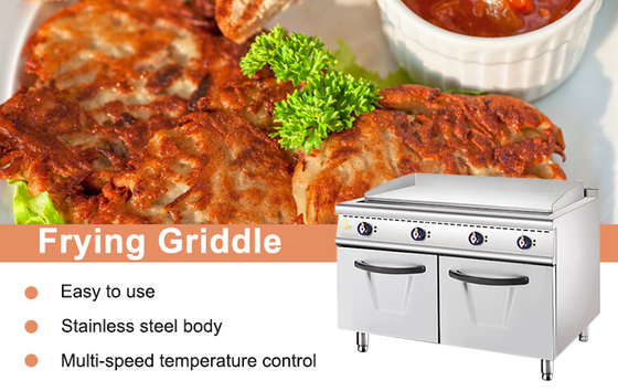 Équipement de cuisson à gaz de restaurant en acier inoxydable GL-RG-1200 Modèle avec connexion à gaz R13/4
