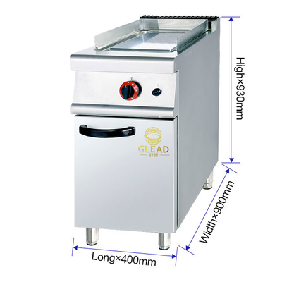 330x580x20 Taille de plaque à griller Équipement de cuisine pour cuisine commerciale pour alimentation en GPL/GNL
