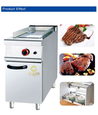 330x580x20 Taille de plaque à griller Équipement de cuisine pour cuisine commerciale pour alimentation en GPL/GNL