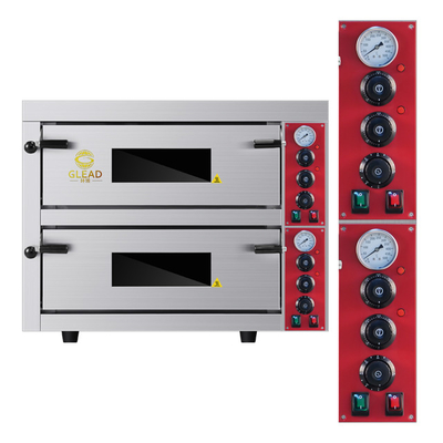 Cuisinier à pizza commercial avec 9kW de puissance 3N-380V/220-240V de tension 115kg de poids.