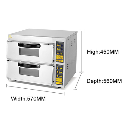 220-240V/50Hz-60Hz Voltage 3kw Équipement de cuisson commercial avec une plage de température de 50-350C
