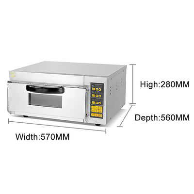 220-240V/50Hz-60Hz Voltage 3kw Équipement de cuisson commercial avec une plage de température de 50-350C