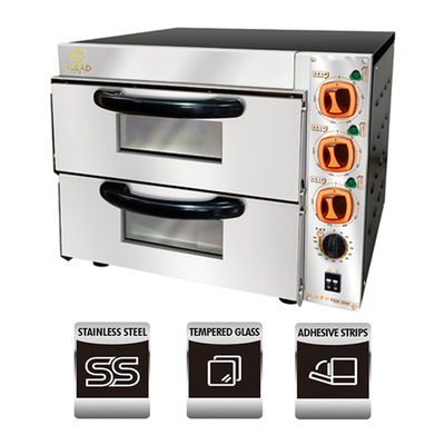 Équipement de cuisson commercial de 33 kg pour la cuisson de pizzas à fonction polyvalente