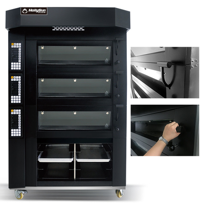 Capacité Cuisinier électrique à pizza 20,7 kW Équipement commercial 6 plateaux 380V 50HZ