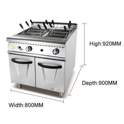 Équipement de cuisson de restaurant GL-RM-6 avec alimentation en GPL/GNL et taille du réservoir 340x550x270/30x2L