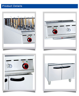 340x550x270 Équipement de cuisson à gaz pour restaurant avec capacité 30x2L et connexion R13/4