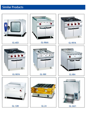 340x550x270 Équipement de cuisson à gaz pour restaurant avec capacité 30x2L et connexion R13/4