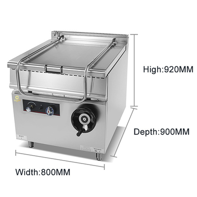 Équipement de cuisson de restaurant GL-RS de 80L avec consommation de gaz GPL/GN 1,76/2,2 kg/h