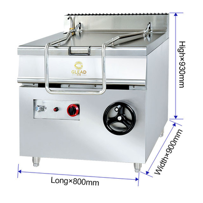 Équipement de cuisson de restaurant de grande capacité avec raccordement au gaz R13/4